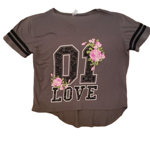 Hybrid Brand Tee Junior XL Gray Love 01